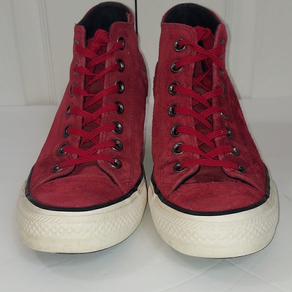 Converse Chuck Taylor All Star Lux Mid Dahlia Hidden Wedge Sneakers Sz 8 - Picture 2 of 9